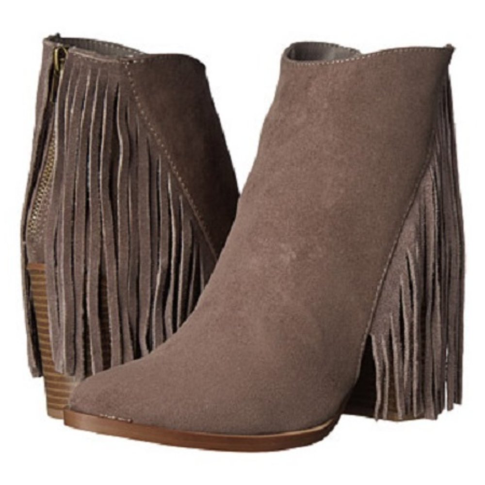 Madden Girl Shaare Taupe Fab Boot 7.5M